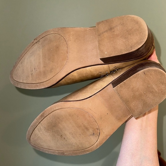 Madden Nellie Ankle Boots Laser Cut Out design Studded Block Heel Almond Toe - Picture 13 of 15